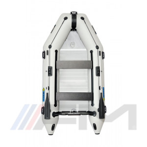 OMEGA - Надуваема моторна лодка с алуминиев под и надуваем кил 300 K Evolution ALF RT PT светло сива